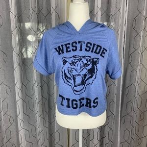 Cedar Tree Cropped Hoodie. Size small